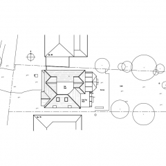 Topographic site plan